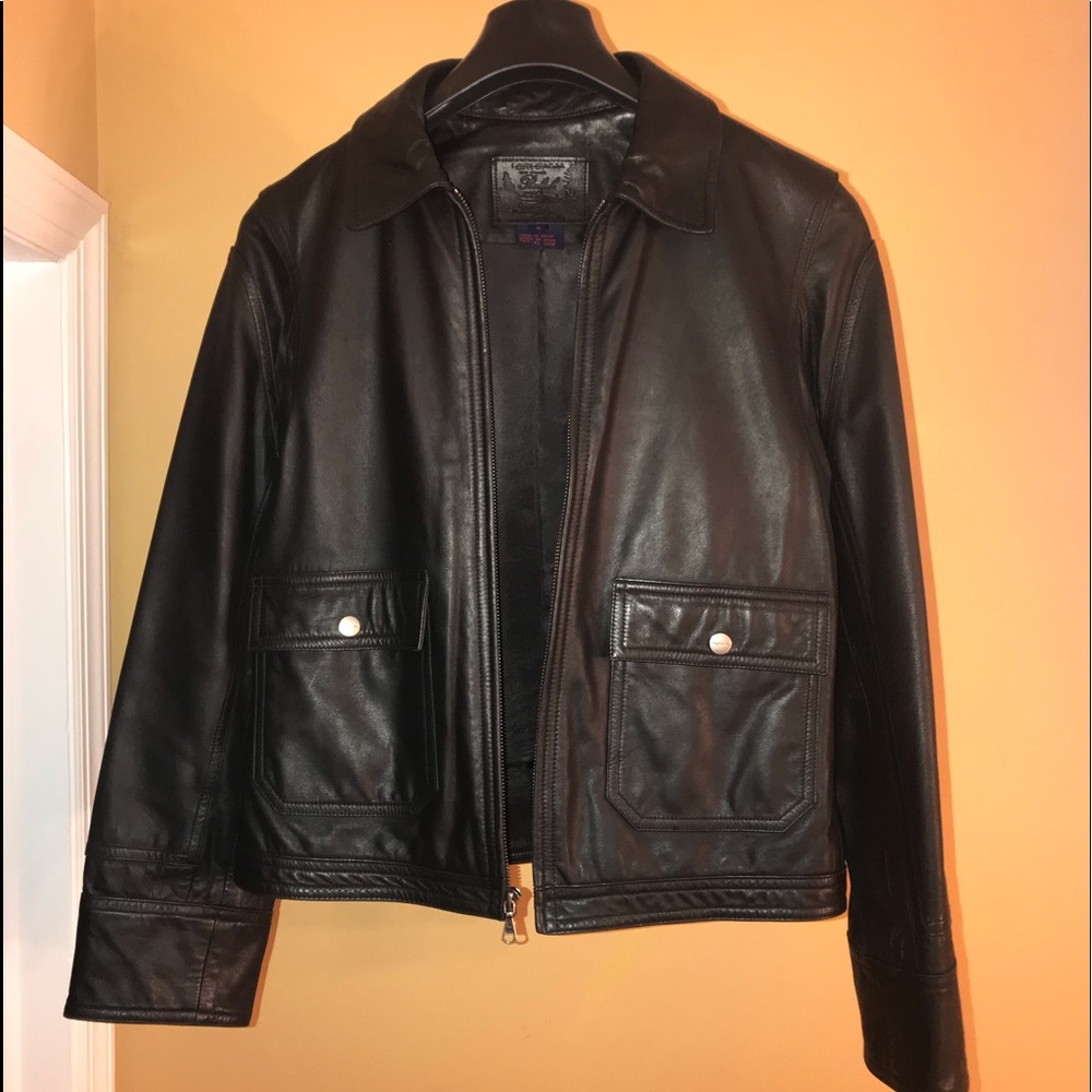 Ralph Lauren Women Leather Moto Jacket